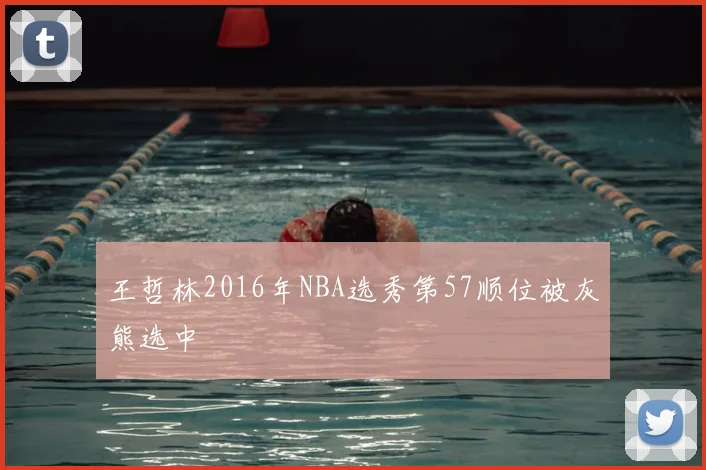 王哲林2016年NBA选秀第57顺位被灰熊选中